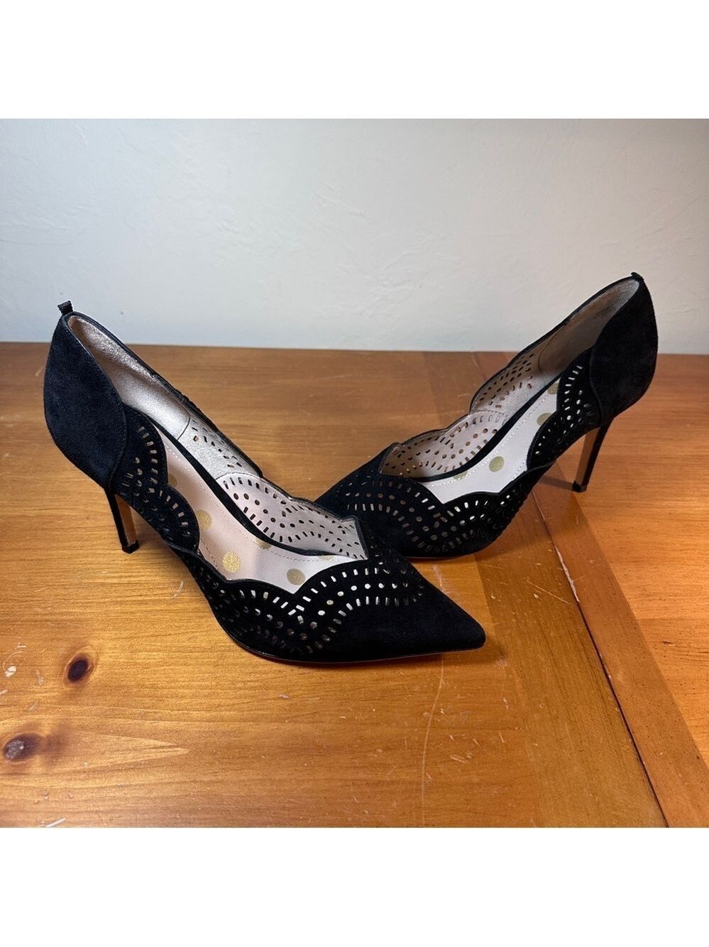 Boden Black Leather Heels - Picture 3 of 10